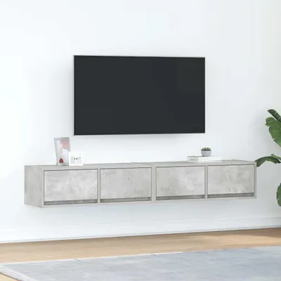 Obrázok produktu pre vidaXL TV skrinky 2 ks. Betónová sivá 80x31x25,5 cm Materiál na báze dreva