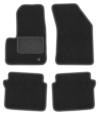 Produktbild von Velours-Fußmatten für Chrysler Sebring III 2007-2010 (Limousine) – 4-tlg, Graphit, passgenau – Wielganizator LUX