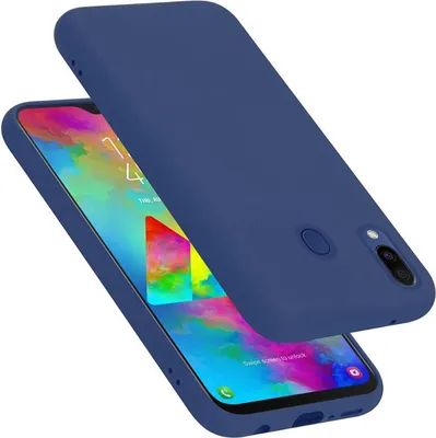 Produktbild von Cadorabo Schutzhülle für Samsung Galaxy M20 Hülle in Blau Handyhülle Case Cover TPU Etui