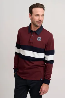 Produktbild von FQ1924 FQMikkael Herren Longsleeve Langarmshirt Shirt mit Hemdkragen aus 100% Baumwolle