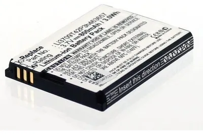 Produktbild von Akku für Zte Li3708T42P3H463657 Li-Ion 3,7 Volt 800 mAh schwarz.