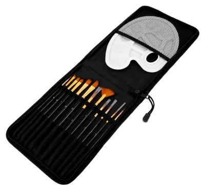 Produktbild von Maler Pinsel für Ölfarben und Gouache Nylonhaarpinsel für Junge Mädchen und Graffitipinsel Einfach zu Reinigen und Langlebig
