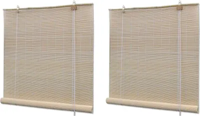 Obrázek produktu pro Maison Exclusive – Bambusové rolety Natur, 2 ks, 120 × 160 cm