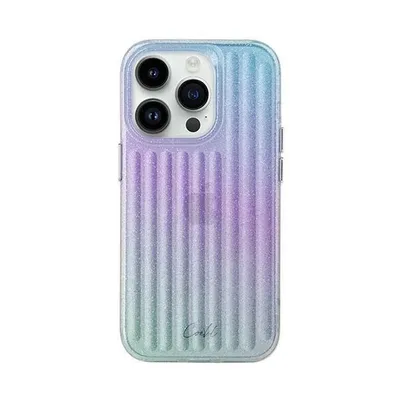 Produktbild von Uniq Coehl Linear Fall für Iphone 14 Pro Max - blau-rosa