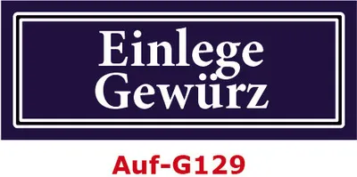 Produktbild von 50 Stück Gewürzaufkleber Einlege Gewürz 40x16mm Gewürzetiketten Sticker Lebensmittel (Auf-G129)