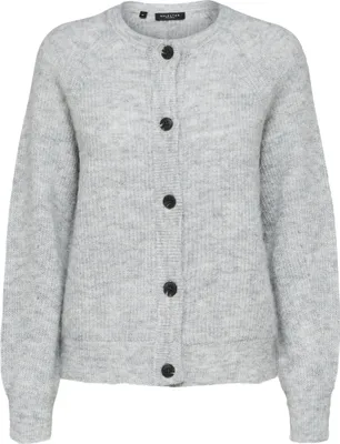 Produktbild von SELECTED FEMME Strickjacke Relaxed Fit Rundhals Raglanärmel Fallmaschen Größe: XXL