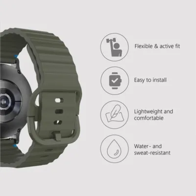 Image de Bracelet ActiveFlex Samsung Galaxy Watch8 / Watch8 Classic, Khaki