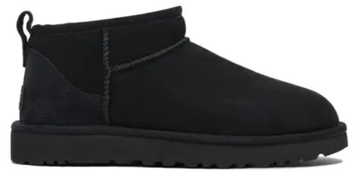 Produktbild von Schwarze Ugg Stiefeletten aus Leder und Polyester mit Gummisohle für Damen - Größe 5