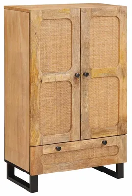 Image de Haut Armoire Marron 40 x 33 x 110 cm Bois de mangue massif