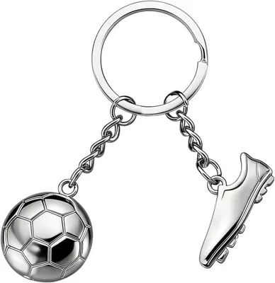 Produktbild von Fußball-Schlüsselanhänger mit Metallanhänger