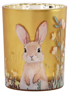 Produktbild von Clayre & Eef Teelichthalter Gelb Glas