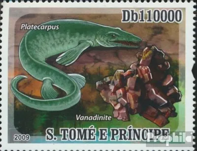 Produktbild von Briefmarken Sao Tome e Principe 2009 Mi 4107 (kompl.Ausg.) postfrisch Prähistorische Reptillien und Mineralien