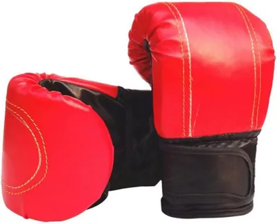 Produktbild von Boxhandschuhe zum Training rot-schwarz