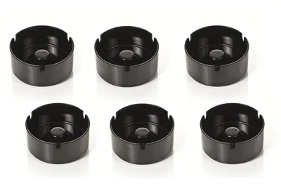 Produktbild von Aschenbecher Melamin 10 cm schwarz Set