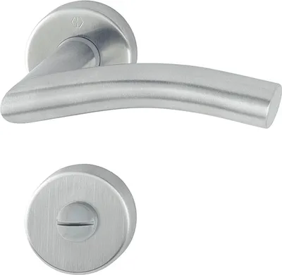 Immagine prodotto di HOPPE set di maniglie a leva ANTWERPEN - su rosone WC, 37 - 42, acciaio inox satinato