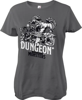 Produktbild von Dungeon Monsters Girly Tee - Medium - DarkGrey