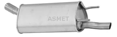 Produktbild von ASMET 05.094 Endschalldämpfer für OPEL Corsa B Schrägheck (S93) Auspuff