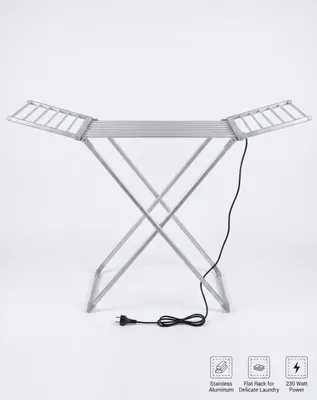 Immagine prodotto di Zilan elettrico riscaldato cavallo di vestiti Riscaldabile cavallo di vestiti con riscaldamento Stand asciugatrice Riscaldato cavallo di vestiti Stendibiancheria