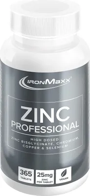 Produktbild von Ironmaxx Zinc Professional- 365 Tabletten