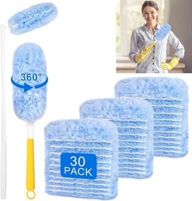 Produktbild von 30 Stück Duster 360° Staubmagnet Nachfüllpack für Allergene Tierhaare Staubwedel