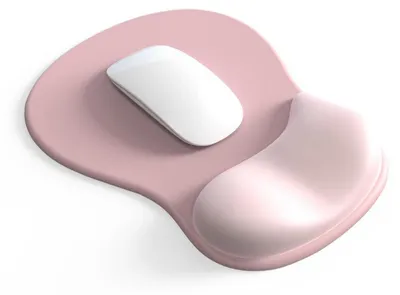 Produktbild von Ergonomisches Mauspad mit Gelkissen und Handauflage, Rosa