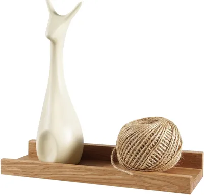 Productafbeelding van Houten wandplank van eikenhout met een rustiek design