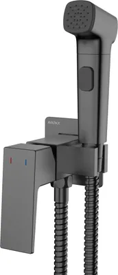 Obrázok produktu pre Avapax | Bidetová batéria – Gun Metal – podomietková – ergonomické ovládanie – nerezová oceľ