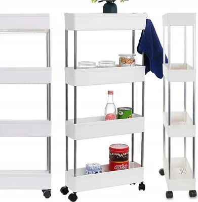 Produktbild von Badregal Küchenschrank Mobiles 4-Stufiges Regal