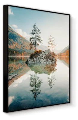 Obrázek produktu pro STYLER ARTBOX ROCK, obraz na zeď, 50x70 cm, v rámu, horská krajina, přírodní motiv, moderní dekorace do obývacího pokoje, ložnice nebo kanceláře