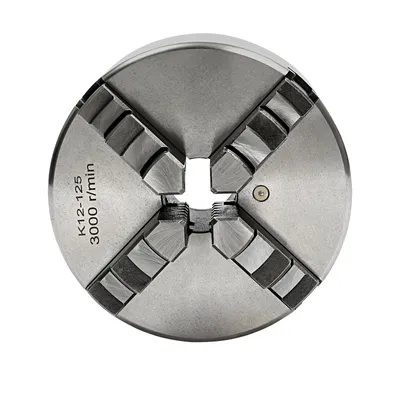 Obrázek produktu pro Soustružnické sklíčidlo, 3 a 4 čelisti, vysoké otáčky pro přesné obrábění, 4 čelisti-125 mm