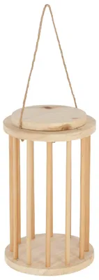 Produktbild von Kerbl Pet Heuraufe 3 in 1, Futterraufe, 25 cm, Holz, Ø 15 cm