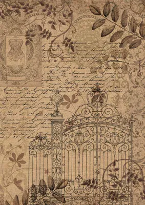 Produktbild von Motiv-Strohseide "Old Lace", DIN A4 Gate