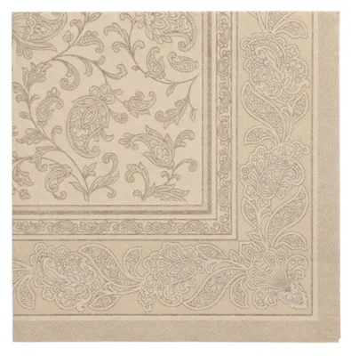 Produktbild von PAPSTAR Servietten 1/4-Falz, 40x40 cm sand, "ROYAL Collection" | Folie (50 Stück)