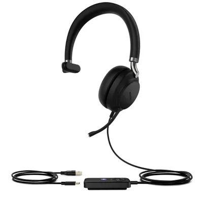 Produktbild von Yealink UH38 Mono Teams Kopfhörer Verkabelt & Kabellos Kopfband Büro/Callcenter Bluetooth Schwarz