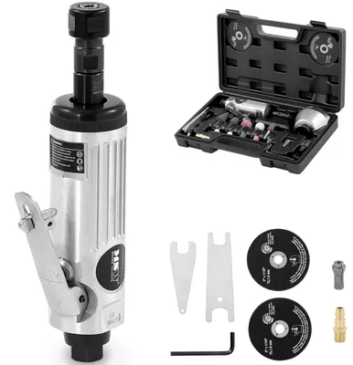 Produktbild von Expondo MSW Druckluft Stabschleifer Set - mit Trennschleifer - 25 000 U/min - 20-teilig