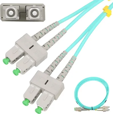 Obrázek produktu pro Extralink SC/APC-SC/APC Patchcord Multimodový, OM3, Duplex, 3mm, 5m
