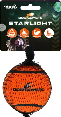 Image de Dog Comets jouet pour chien Starlight orange, taille : L