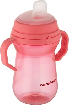Produktbild von Canpol Babies Trinkbecher 250 ml Rosa mit Anti-Tropf-System