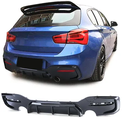 Für BMW 1er F20 F21 2015-2019 LCI M135 M140 Heckdiffusor Diffusor SCHWARZ GLANZ in der Farbe SCHWARZ von Carparts-Online GmbH