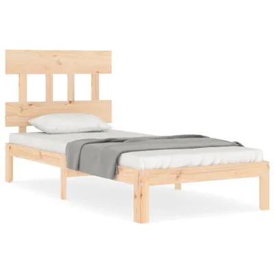 Image de vidaXL Lit en bois massif sans matelas 90x200 pin