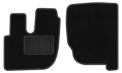 Image de Tapis avant en moquette pour Renault Premium 1997-2014 (utilitaire) – 2 pièces, noirs, sur mesure – Wielganizator LUX