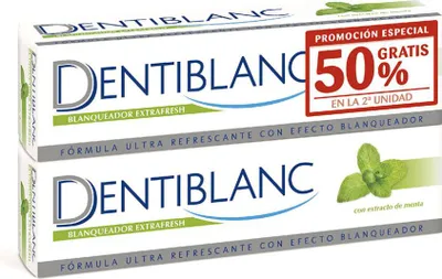 Image de Dentiblanc Extrafresh Whitening Mint Extract Pack 2 x 100ml