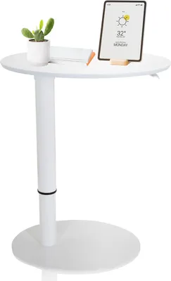 Produktbild von hjh OFFICE Stehschreibtisch STAND III Sitz-Steh Schreibtisch höhenverstellbar, Stehpult Laptoptisch für Zuhause & Büro, Höhe 64.0 - 104.5 cm
