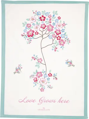 Produktbild von Greengate Desdemona Geschirrtuch white 70x50cm