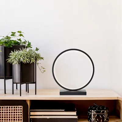 Image de BRILLIANT LED Lampe de table CHAUMONT | lampe de table noire minimaliste | hauteur : 28cm | 7,5W 850 lumens 3000 Kelvin | noir