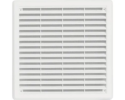 Obrázok produktu pre Vetracia mriežka HACO VM KB so sieťovinou a krytkou 250x250 mm plastová biela
