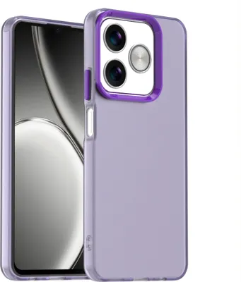 Produktbild von Handyhülle für Realme C61 Schlank Durchscheinend Matt Stoßfest Schutzhülle Lila