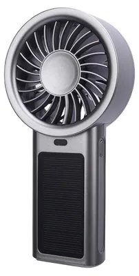 Produktbild von Portable Handheld Fan USB Rechargeable Small Solar Powered Desktop Fan with Base for Office Gym Cruise