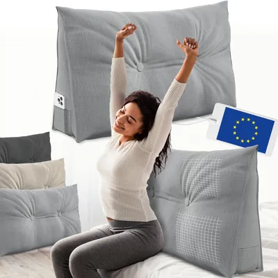 Zdjęcie produktu dla Wygodne poduszki do podparcia pleców, idealne do łóżka i sofy