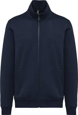 Produktbild von Herren Jacke aus vorgeschrumpftem Molton, körpernah geschnitten, mit Reißverschluss und Stehkragen